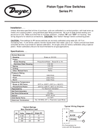 Thumbnail of document Manual - P1-013 Brass Flow Switch